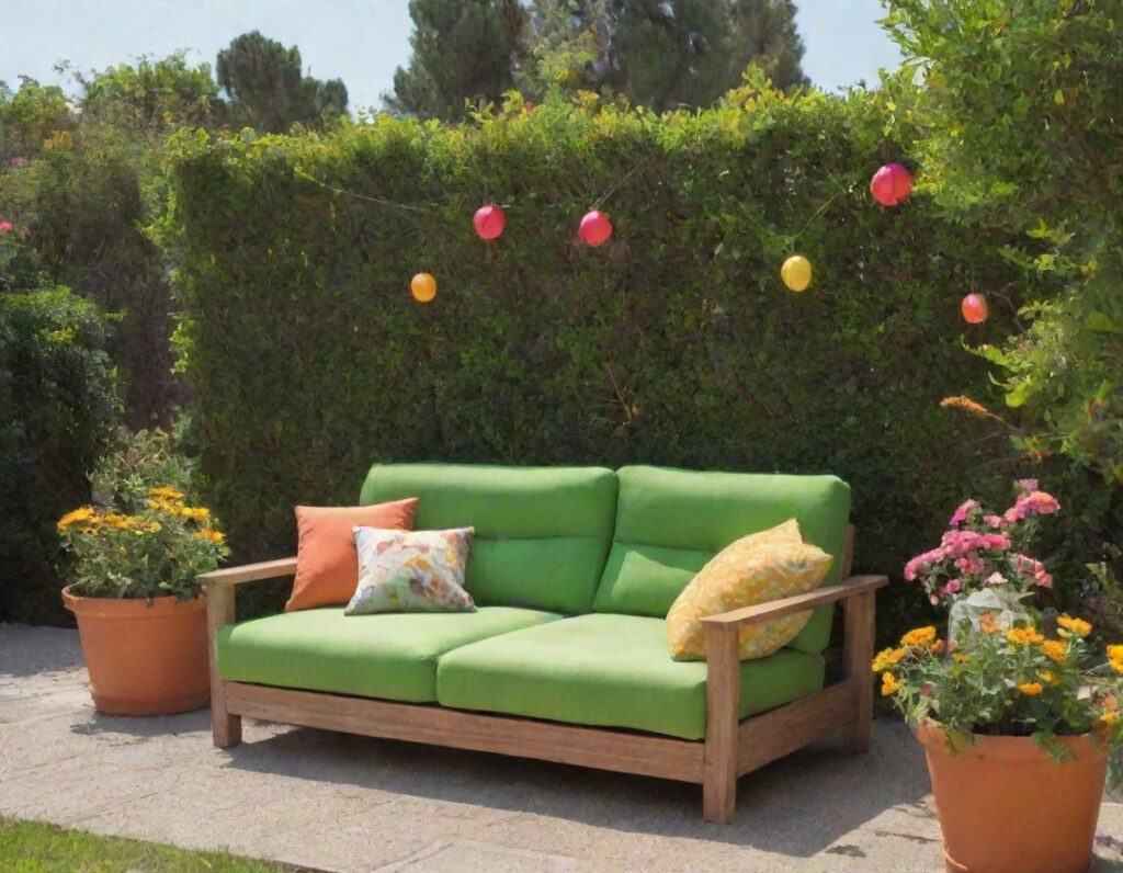 sofa jardin exterior