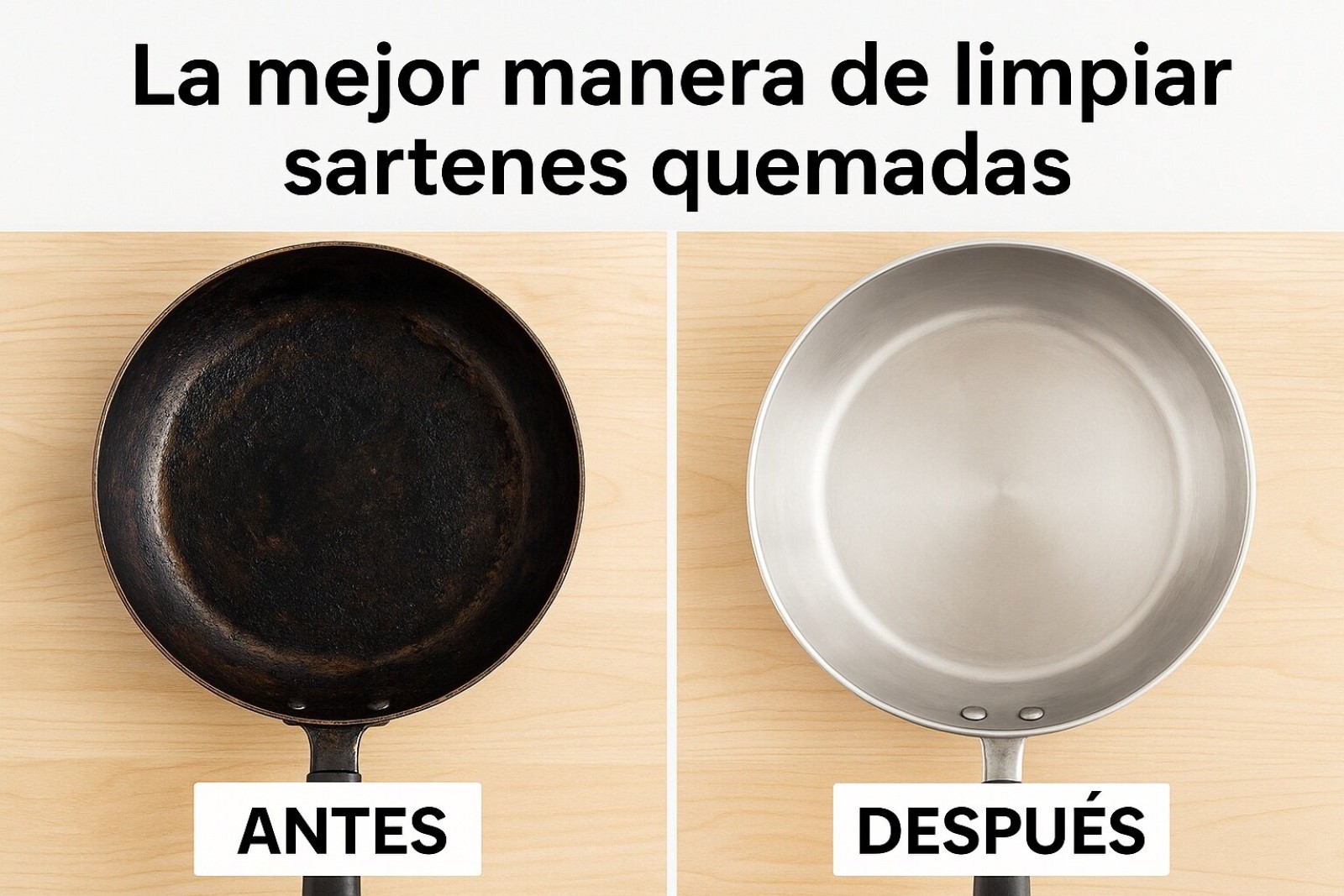 Como limpiar sartenes quemadas