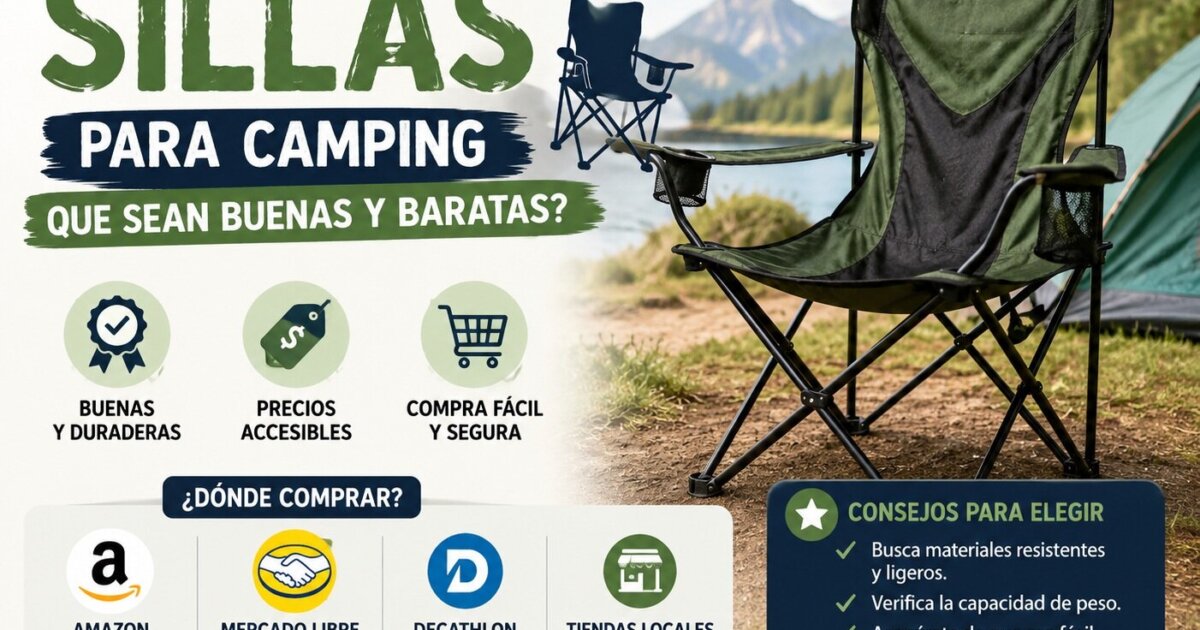 Donde comprar Sillas para Camping que sean Buenas y Baratas